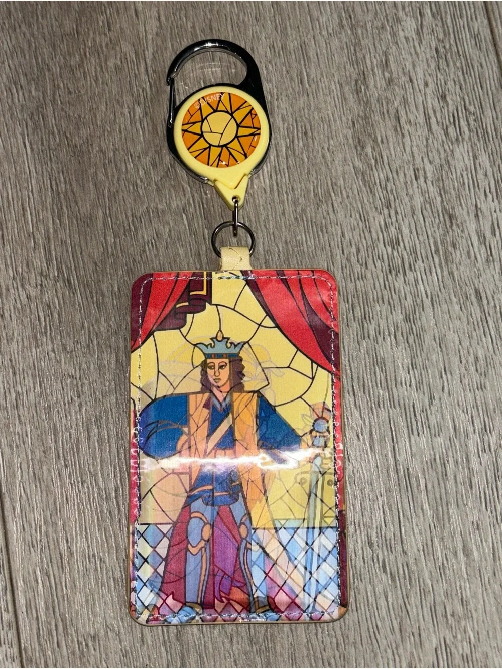 Loungefly Disney Beauty and the Beast Lenticular Retractable Lanyard ID Holder